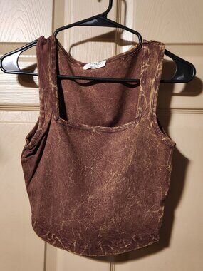 Zenana Mahogany Tank Top, size medium, new